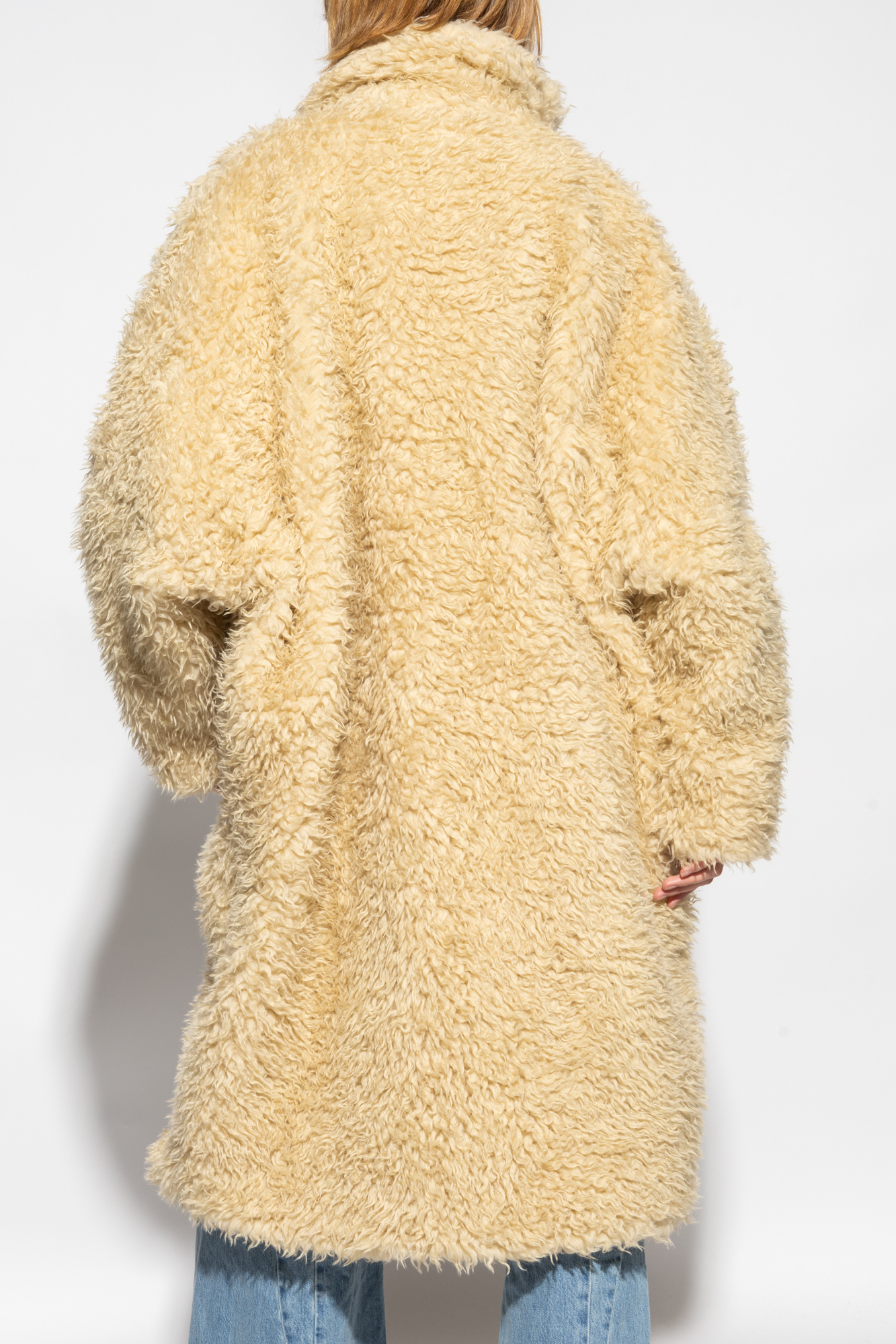 Beige Oversize faux fur coat MM6 Maison Margiela - Vitkac Canada